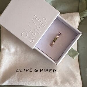 14k Gold plated Ring size 6 Olive & Piper